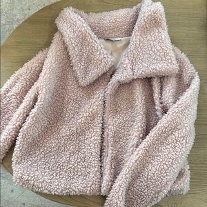 Cozy Pink Sherpa Jacket